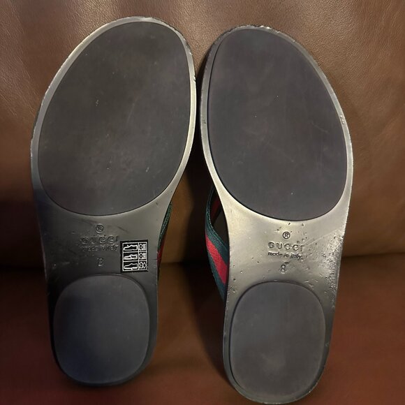 GUCCI MEN'S THONG SANDAL WITH WEB - Picture 9 of 12
